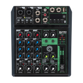 PS-SOUND AMX-NS8FX, пассивный микшерный пульт, 2 мик/моно, 3 стерео, блок эффектов, MP3