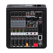 PS-SOUND AMX-4DPS, пассивный микшерный пульт, 4 мик/моно, блок эффектов, EQ, MP3, BT