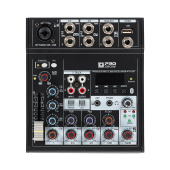 PS-SOUND AMX-TG502, пассивный микшерный пульт, 1 мик/моно, 2 стерео, MP3, BT
