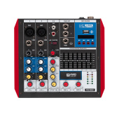PS-SOUND AMX-RV4, пассивный микшерный пульт, 2 mic/line, 1 stereo, EQ, FX, MP3, BT